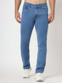 Premium Men'S Blue Medium Wash Relaxed Fit Jeans