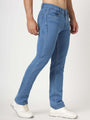 Premium Men'S Blue Medium Wash Relaxed Fit Jeans
