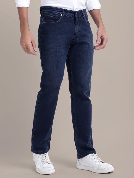 Premium Men'S Jeans Stretchable Comfort Stylish Straight Fit