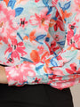 Women'S Premium Muslin Multicolour Long Length Curved Hem Digital Print Shirt