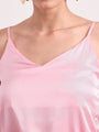 Women's European Satin V-Neck Sleeveless Top