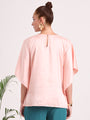 Women's European Satin Solid Baturing Sleeve Crepe