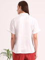 Women's Short Sleeve European Satin Shirt