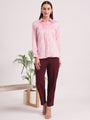 Tailored Fit European Satin Shirt With Pleated Placket