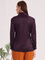Tailored Fit European Satin Shirt With Pleated Placket