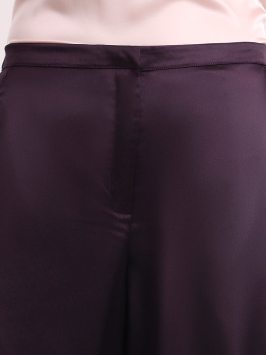 Women's European Satin Loose Fit Trouser