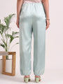 Women's European Satin Loose Fit Trouser