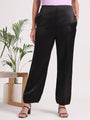 Women's European Satin Loose Fit Trouser