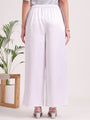 Women's European Satin Flared Pleated Trouser