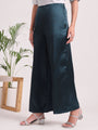 Women'S European Satin Regular Fit Flared Trouser