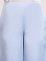 Women'S European Satin Regular Fit Flared Trouser