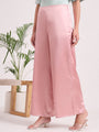 Women'S European Satin Regular Fit Flared Trouser
