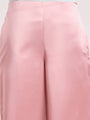 Women'S European Satin Regular Fit Flared Trouser
