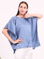 Women's European Satin Solid Baturing Sleeve Crepe