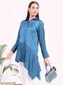 Women'S European Satin A Symetrical Shirt Top