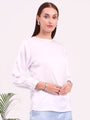 Women's European Satin Bishop Sleeves Top
