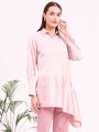 Women'S European Satin A Symetrical Shirt Top