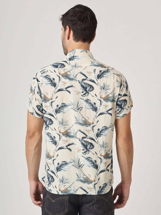 Multicolor Floral Print Premium Rayon Shirt