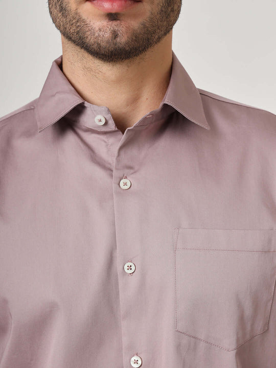 Premium Cotton Foxglove Pink Shirt