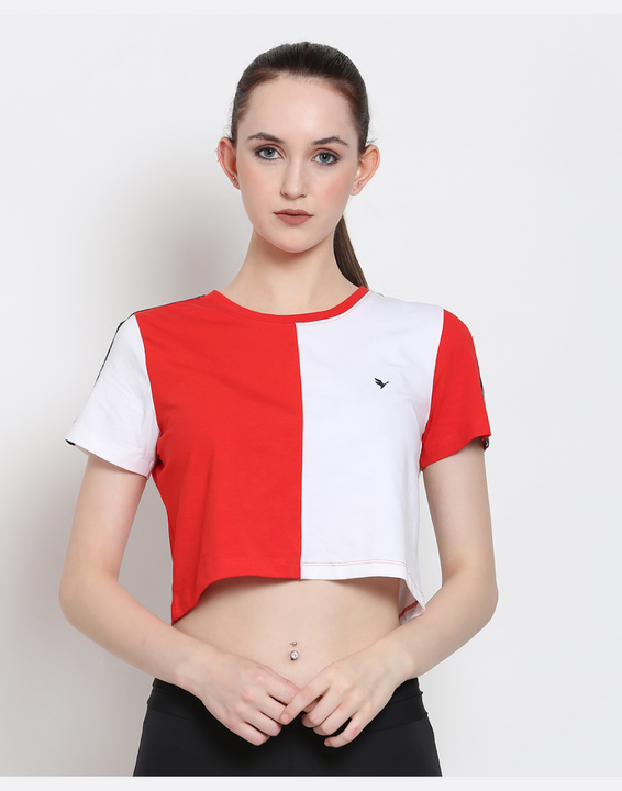 Women'S Premium Cotton Lycra Smart Fit Half Sleeve T-Shirts