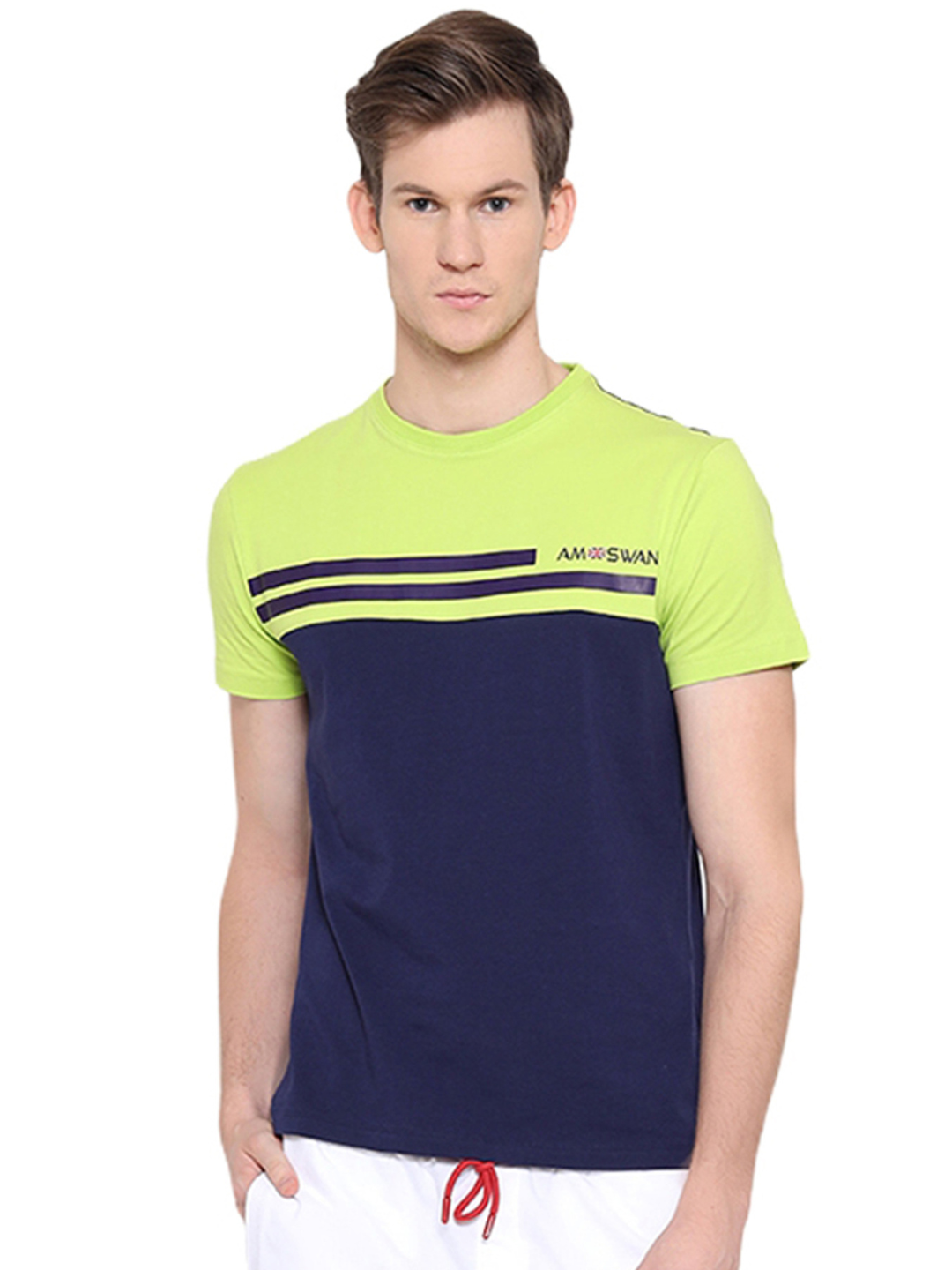 Mens Cotton Rich Lycra Half Sleeve Crew Neck T-Shirts