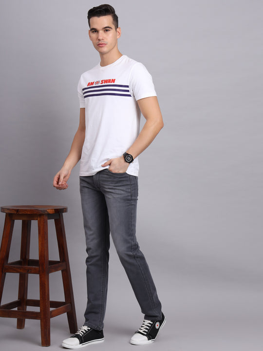 Charcoal Wash Denim Jeans For Men