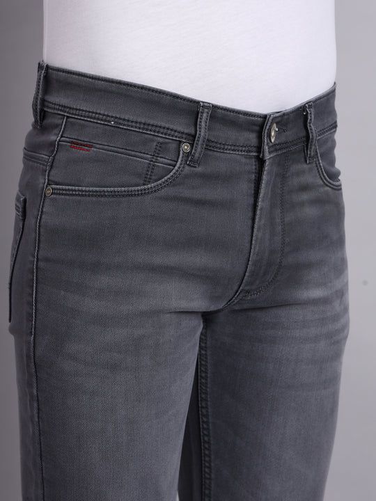 Charcoal Wash Denim Jeans For Men