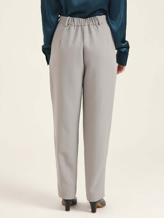 Women'S Luxury Banana Crepe Carbon C Pant
