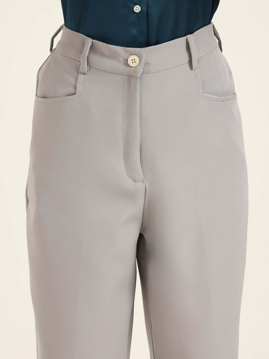 Women'S Luxury Banana Crepe Carbon C Pant