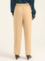 Women'S Luxury Banana Crepe Wheat C Pant