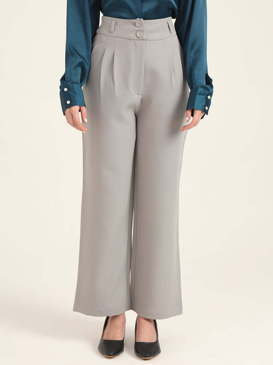 Women'S Luxury Banana Crepe Carbon K Pant