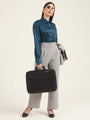 Women'S Luxury Banana Crepe Carbon K Pant