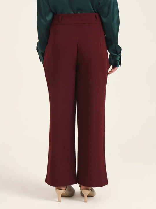 Women'S Luxury Banana Crepe Mahogany K Pant