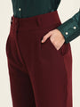 Women'S Luxury Banana Crepe Mahogany K Pant