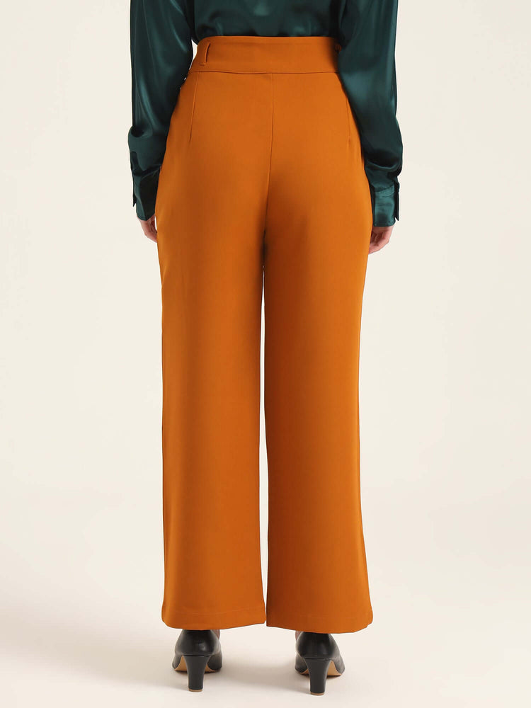 Women'S Luxury Banana Crepe Sepia K Pant