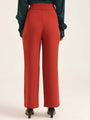 Women'S Luxury Banana Crepe Burnt Umber K Pant