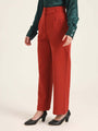 Women'S Luxury Banana Crepe Burnt Umber K Pant