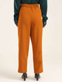 Women'S Luxury Banana Crepe Sepia C Pant