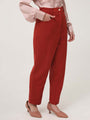 Women'S Luxury Banana Crepe Burnt Umber C Pant