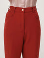 Women'S Luxury Banana Crepe Burnt Umber C Pant