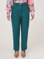 Women'S Luxury Banana Crepe Teal C Pant