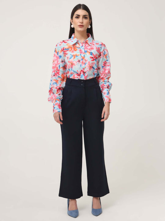 Women'S Luxury Banana Crepe Navy K Pant