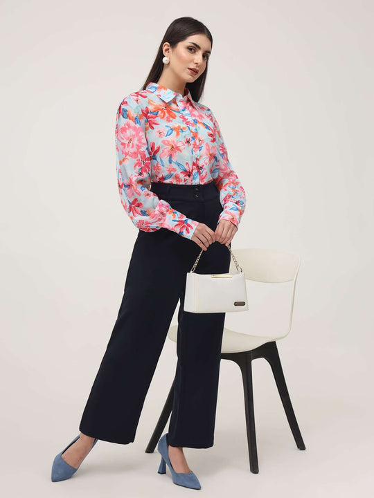 Women'S Luxury Banana Crepe Navy K Pant