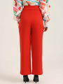 Women'S Luxury Banana Crepe Mars Red K Pant