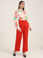 Women'S Luxury Banana Crepe Mars Red K Pant