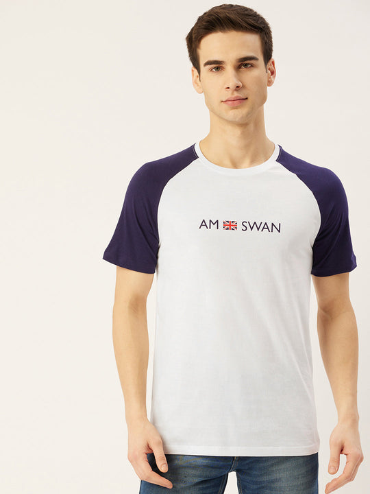Mens Premium Cotton Printed Reglan Half Sleeve T-Shirts