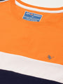 Mens Cotton Rich Lycra Colourblock Graphic Half Sleeve Crew Neck T-Shirts