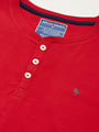 Mens Premium Cotton Lycra Henley Half Sleeve Crew Neck T-Shirts
