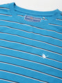 Mens Premium Cotton Striped Half Sleeve Crew Neck T-Shirts