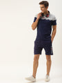 Mens Premium Cotton Colourblock Printed Half Sleeve Crew Neck T-Shirts